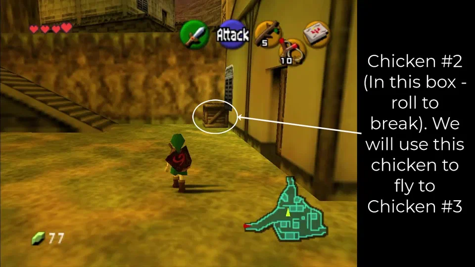 Second cucco / chicken hiding inside a box