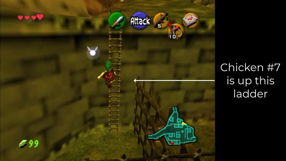 Climb the ladder to get to #7