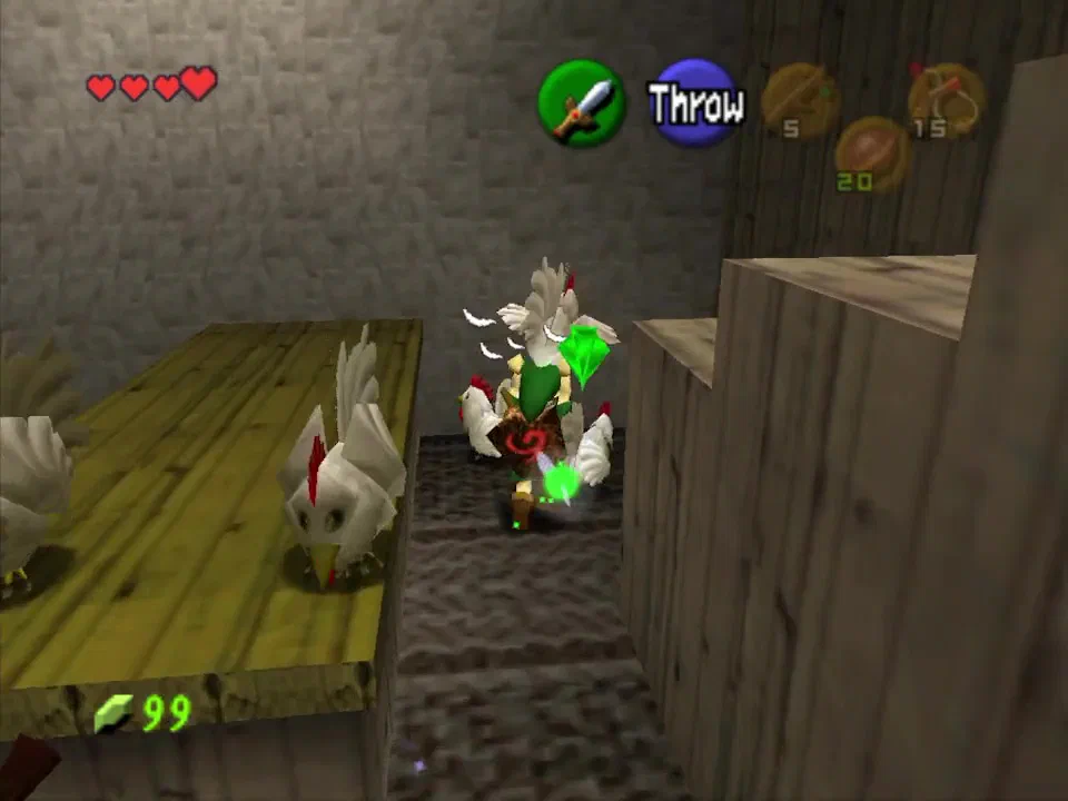One trick is to bring the chickens into this corner before you start