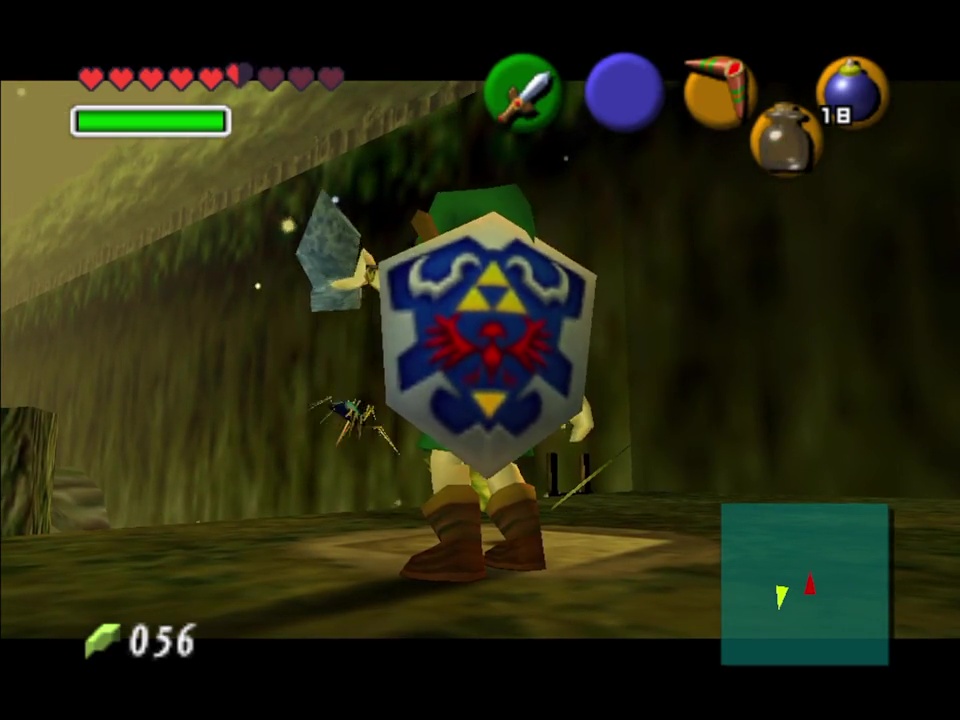 Use a bottle of bugs on this soft dirt in the Lost Woods