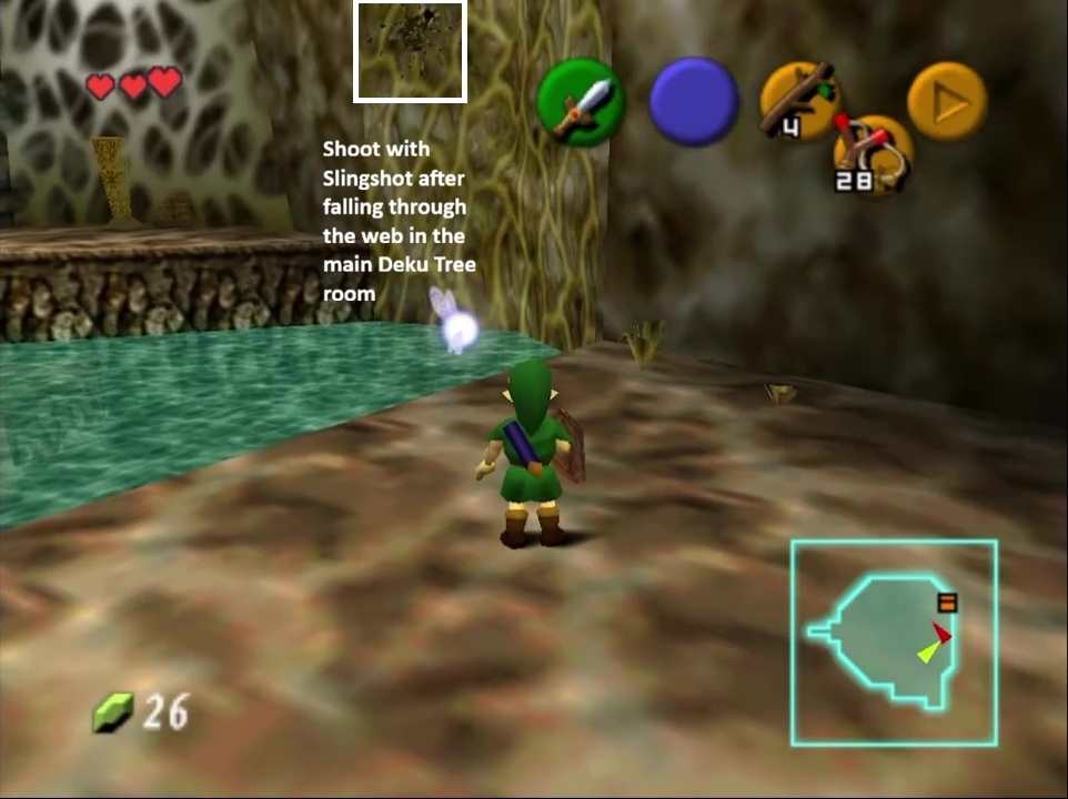After falling through web, same room as #3