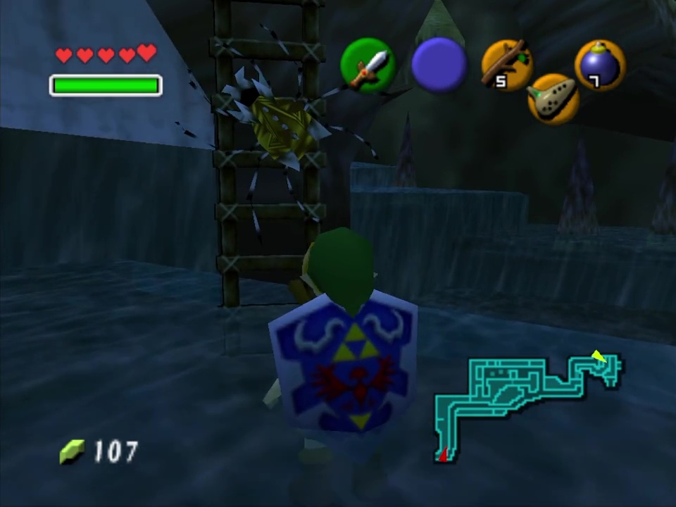 At Night, this one will be on the ladder near Zora's Waterfall