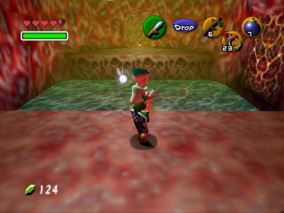 You'll see this one during a normal playthrough, shoot it with your slingshot and raise the water level to grab it