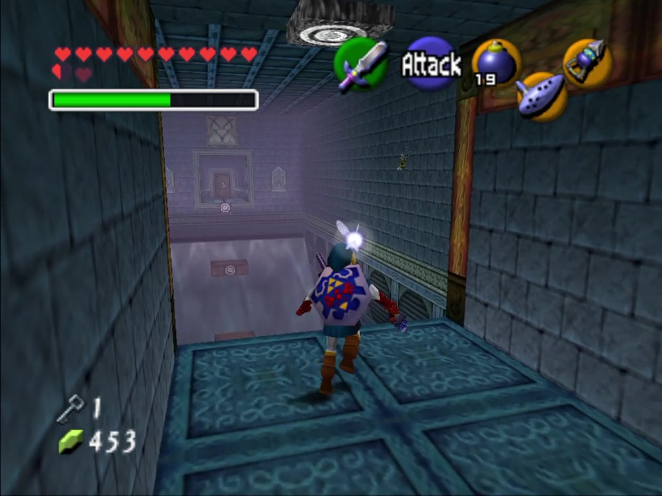 Go back to the pre-Dark Link room with the Longshot