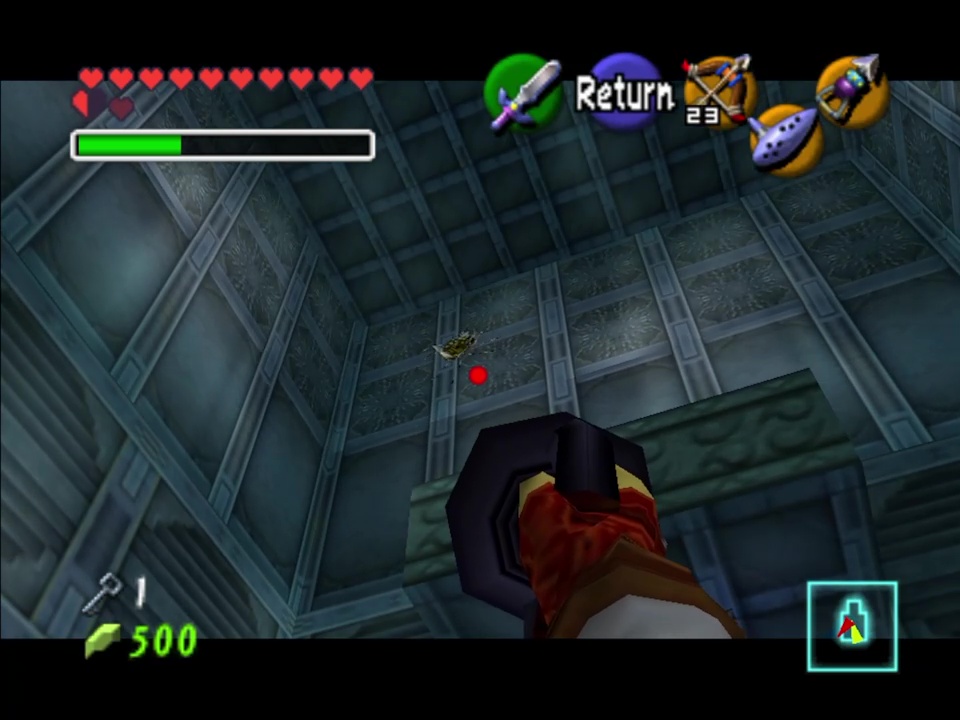 Return to the center pillar room with the Longshot