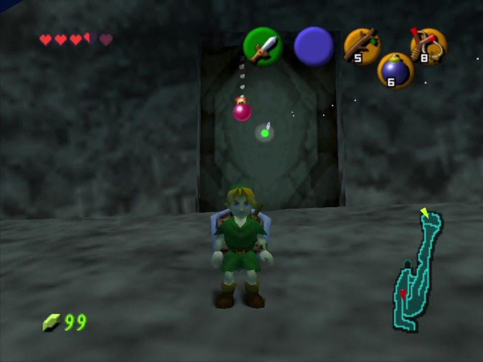 You'll need to blow up this wall on top of Death Mountain to get to this Great Fairy