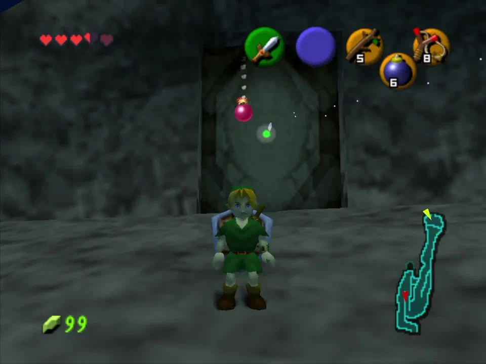 Blow up this wall to access the Great Fairy Fountain