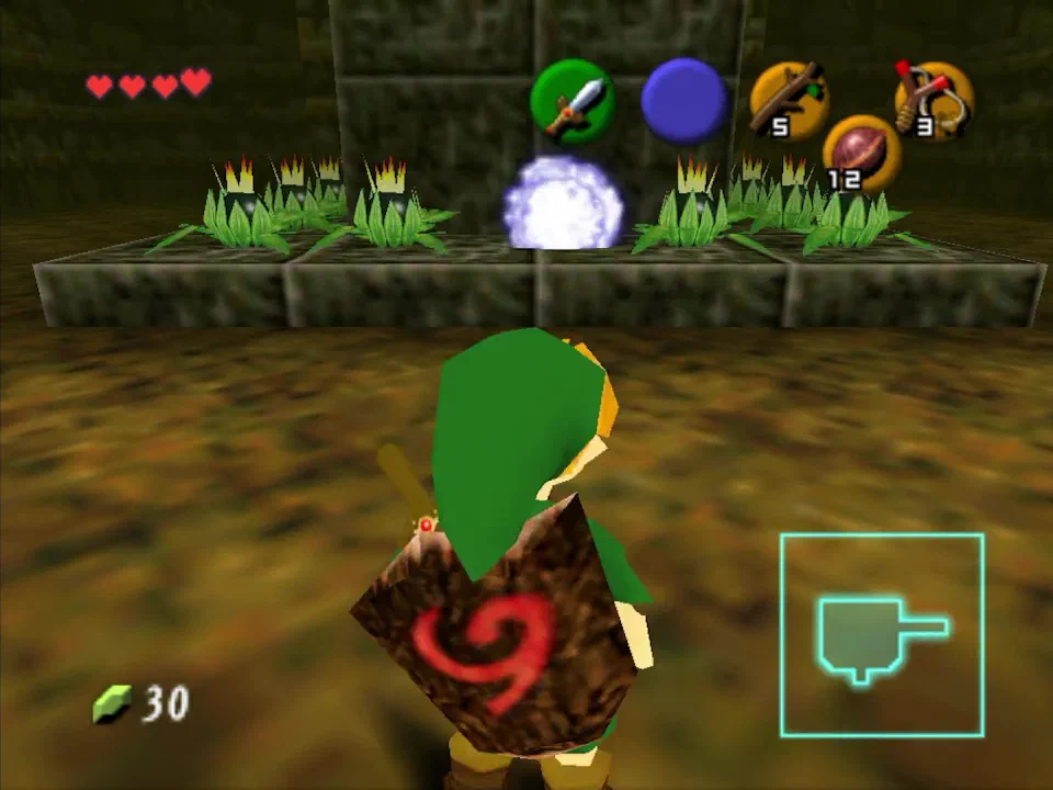Throw a bomb between both sets of bomb flowers to blow them all up