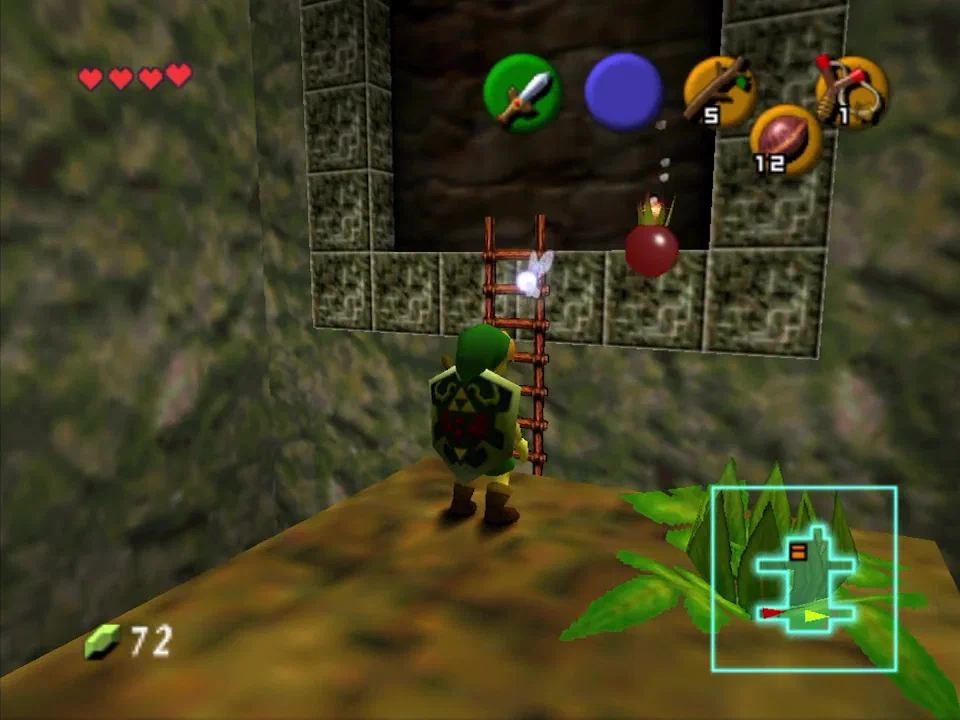 Blow up this wall by timing the bomb just right