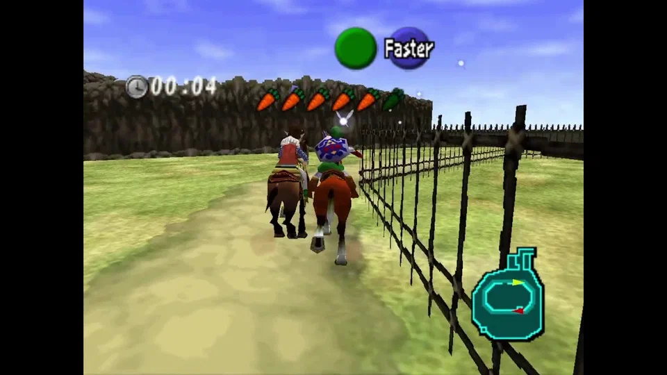 I beat him by accelerating immediately and cutting him off on this first turn