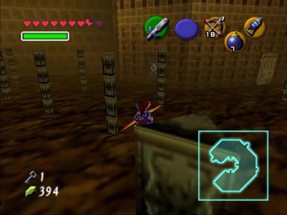 Get through the fire maze to this locked door