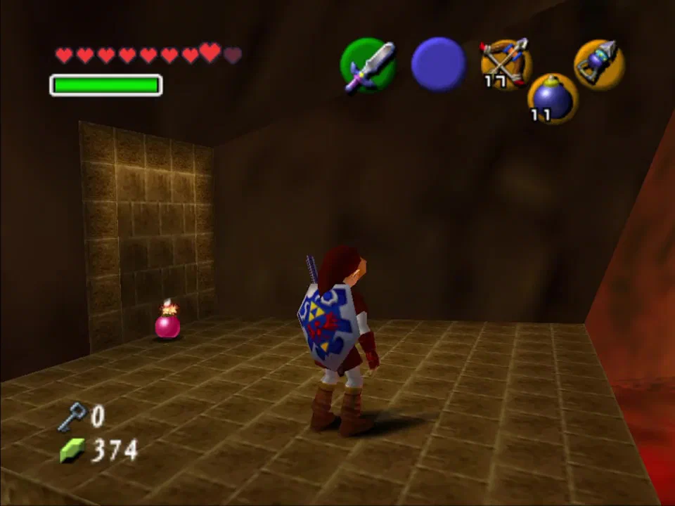 In the big room with the moving platforms, bomb the bombable place on the right side of the room