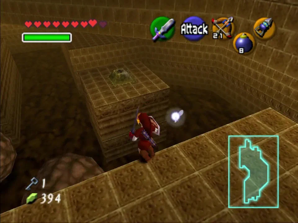 Hit this switch to unlock Key 7