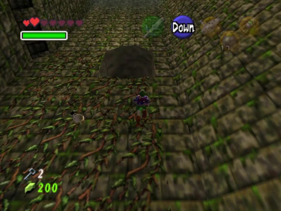Avoid the final skulltula by climbing to the right when it isn't looking