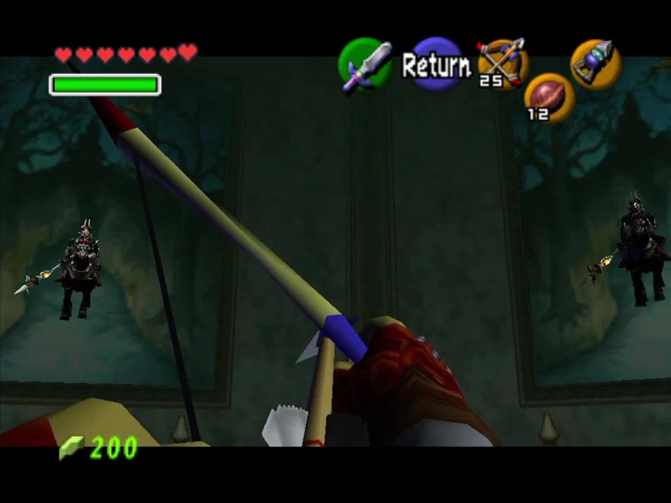 Prepare to shoot him - he will only come out of one of the paintings at a time