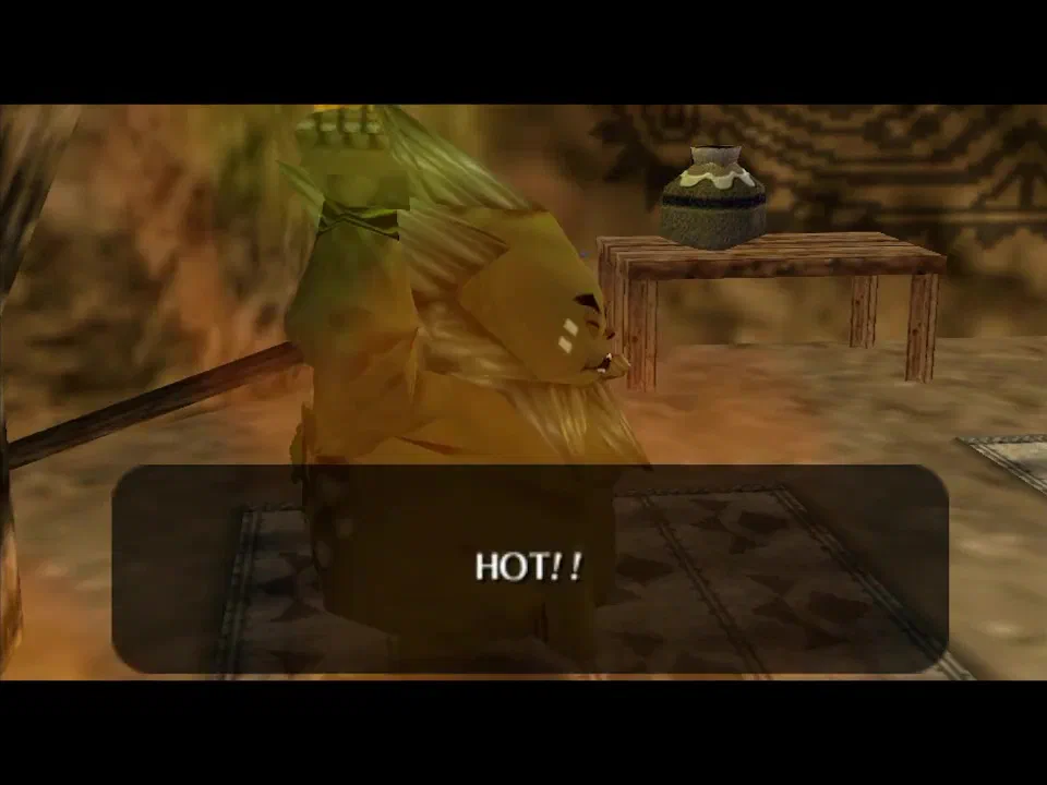 Play Saria's Song to make Darunia dance and give you the Goron Bracelet