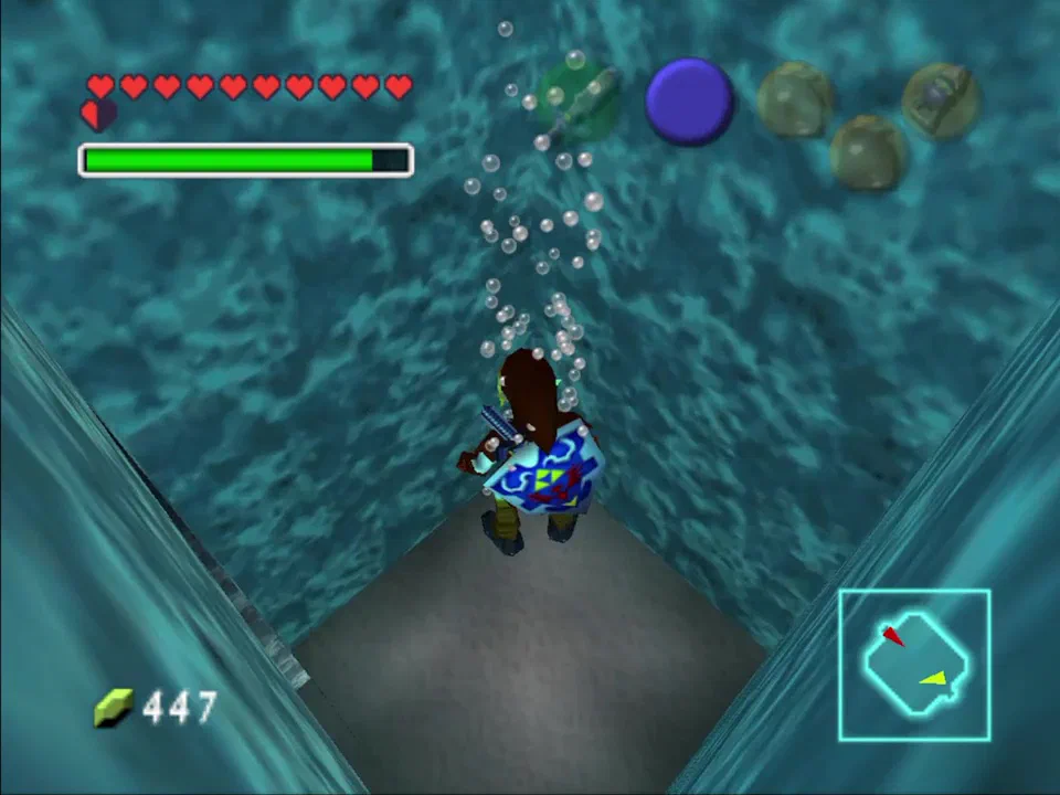 Take this shortcut by equipping your iron boots