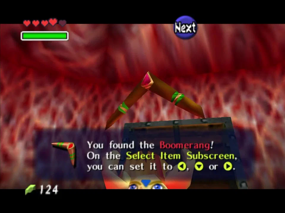 Find the boomerang after killing all the monsters on the floor