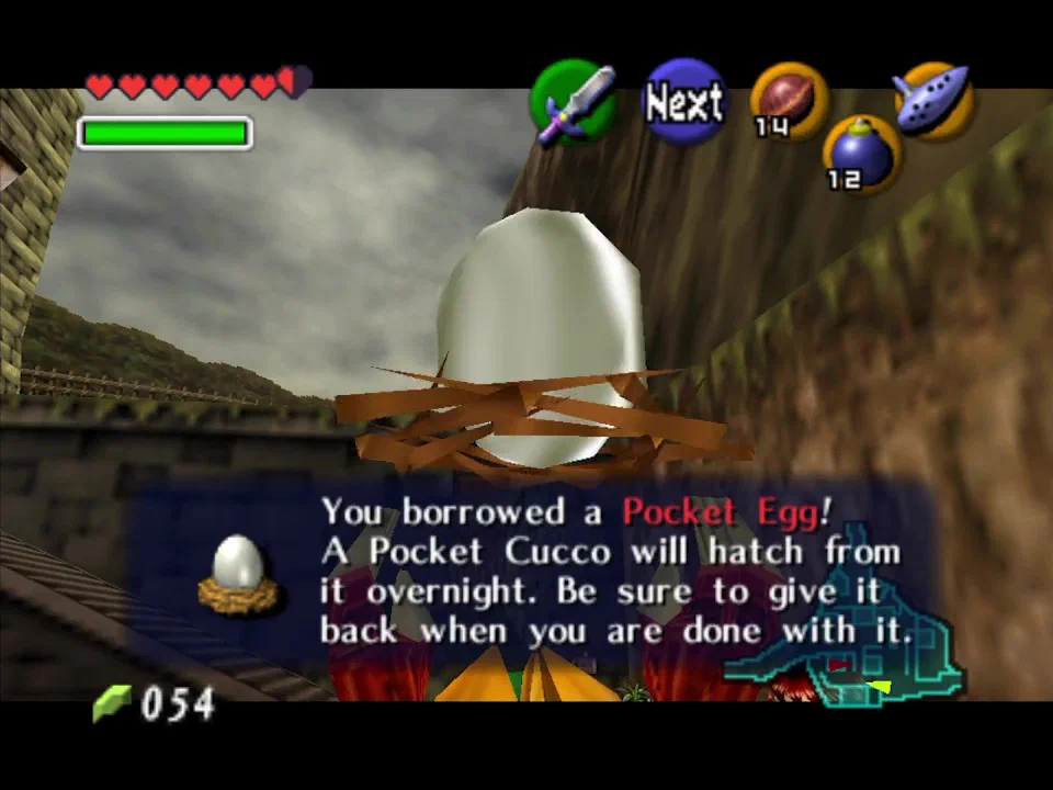 You might as well grab this Pocket Egg from the Cucco Lady
