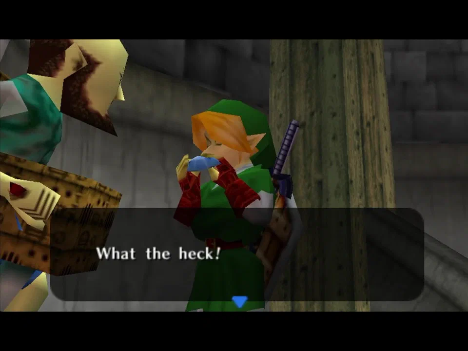 Take out your Ocarina in front of the Windmill guy to learn the Song of Storms