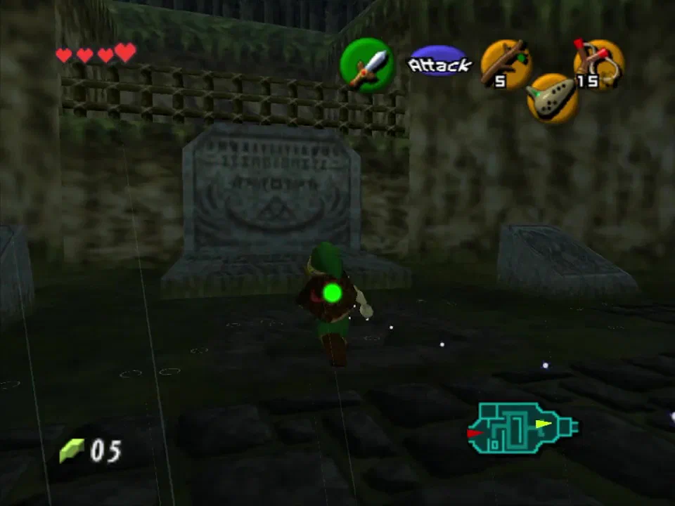 Play Zelda's Lullaby to explode this tomb