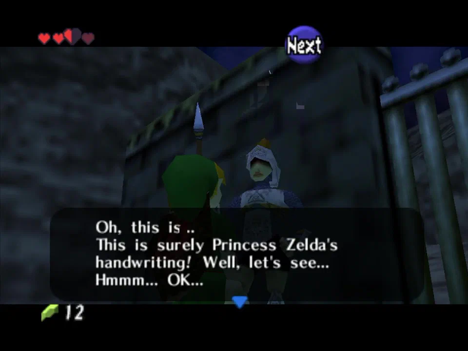 Show Zelda's Letter to the Guard on the way to Death Mountain