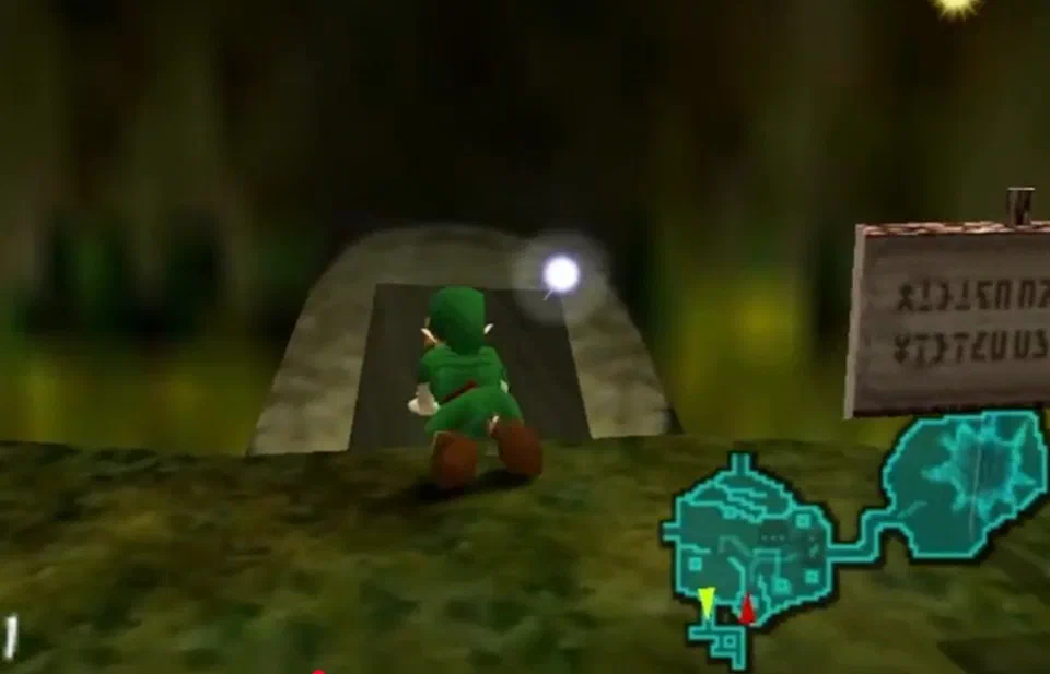 Climb into tunnel to find the Kokiri Sword