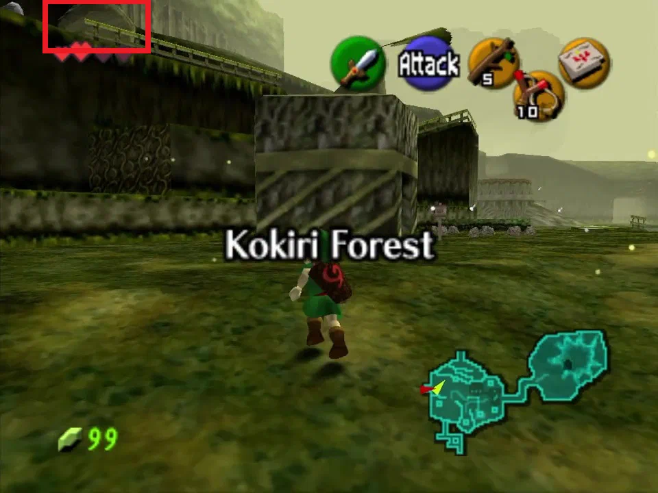 You should see the Lost Woods entrance to the left and up as you enter Kokiri Forest from Hyrule Field