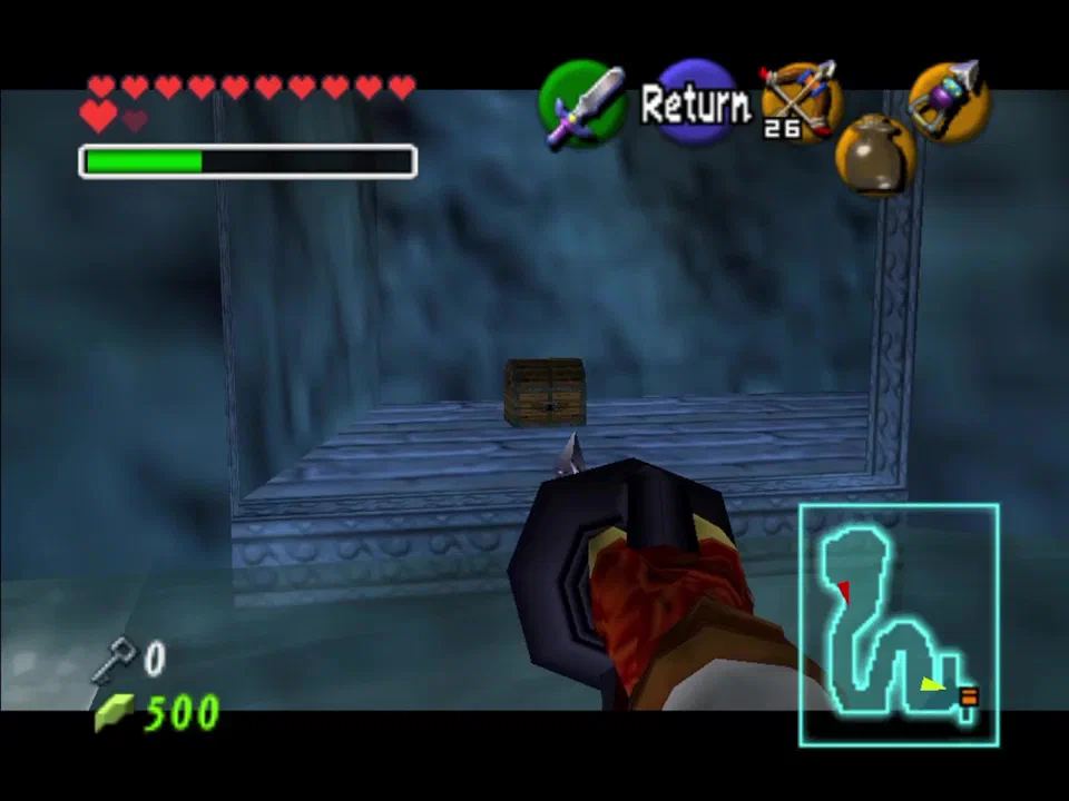 Longshot over to this chest after opening the gate