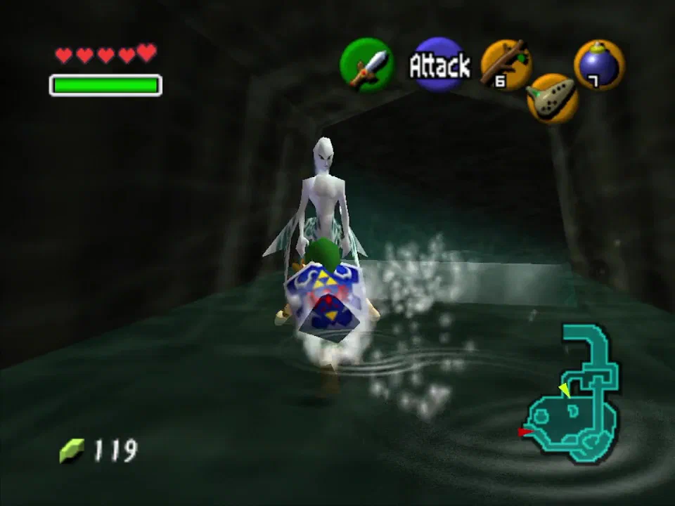 Talk to a Zora who will let you play a Rupee Diving game